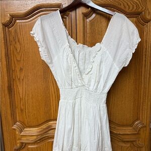 Elegant White Women's Tunic Top